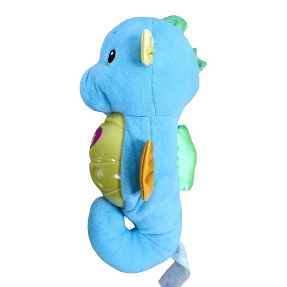 Fisher Price Soothe & Glow Seahorse Blue Plush Musical Light Up Toy - Picture 2 of 6